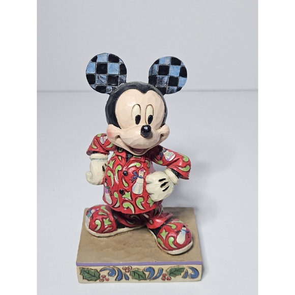 Jim Shore Other - Jim Shore Disney Traditions Magical Morning Mickey Christmas Pajamas Figurine